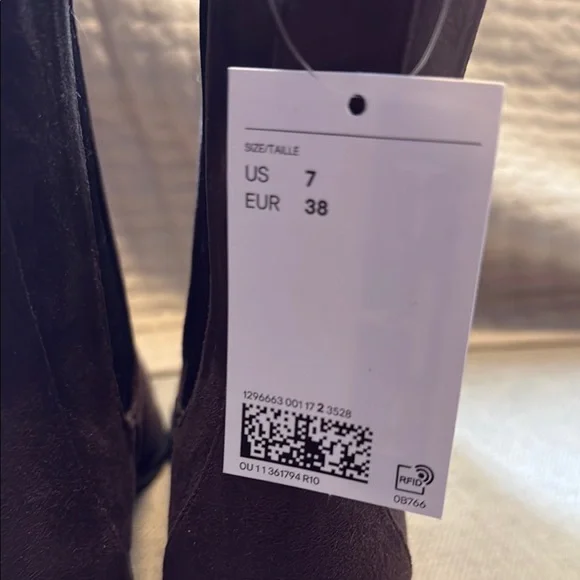 H&M Chocolate Brown Suede Ankle Boots - Picture 5 of 5